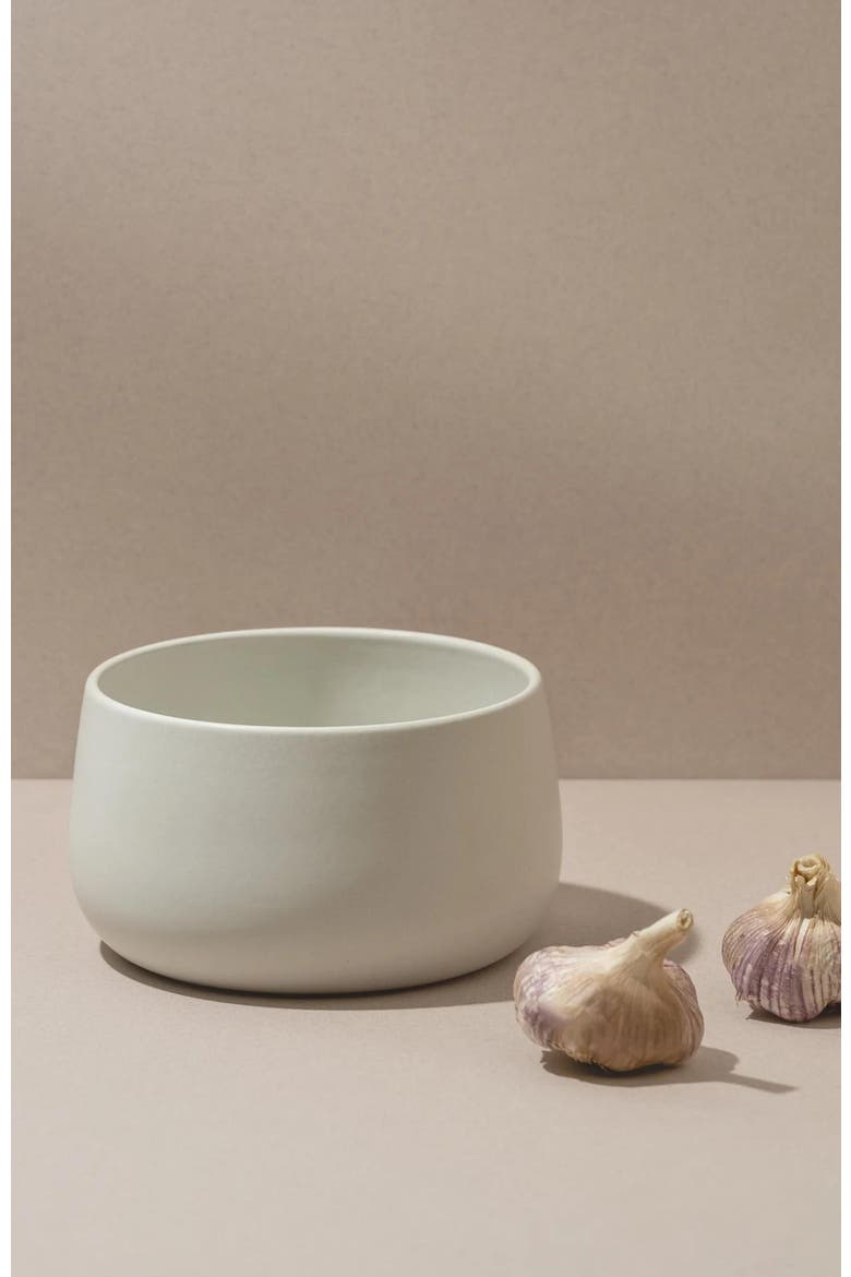 Stoneware Serving Bowl, Alternate, color, White
