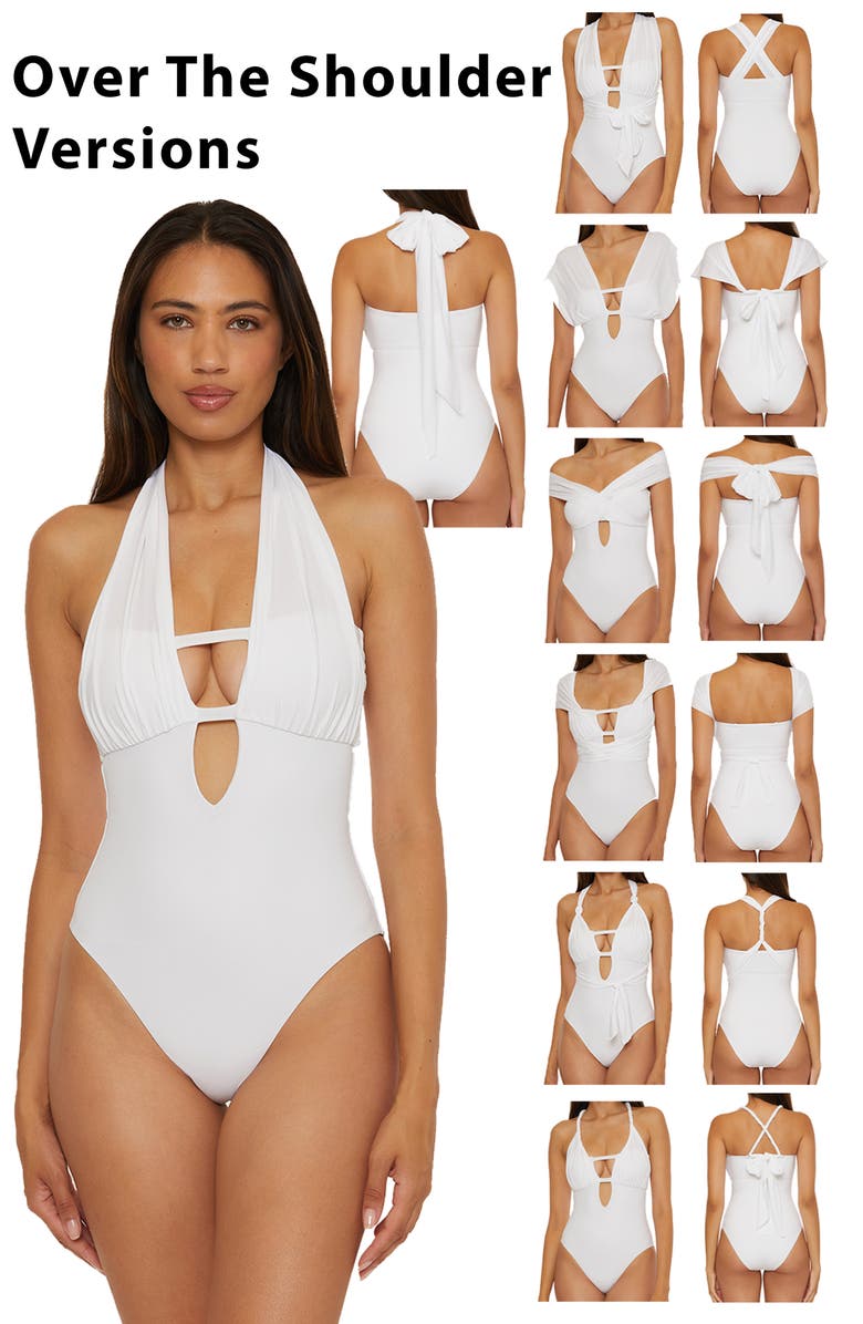Becca The Butterfly One-Piece Swimsuit, Alternate, color, White
