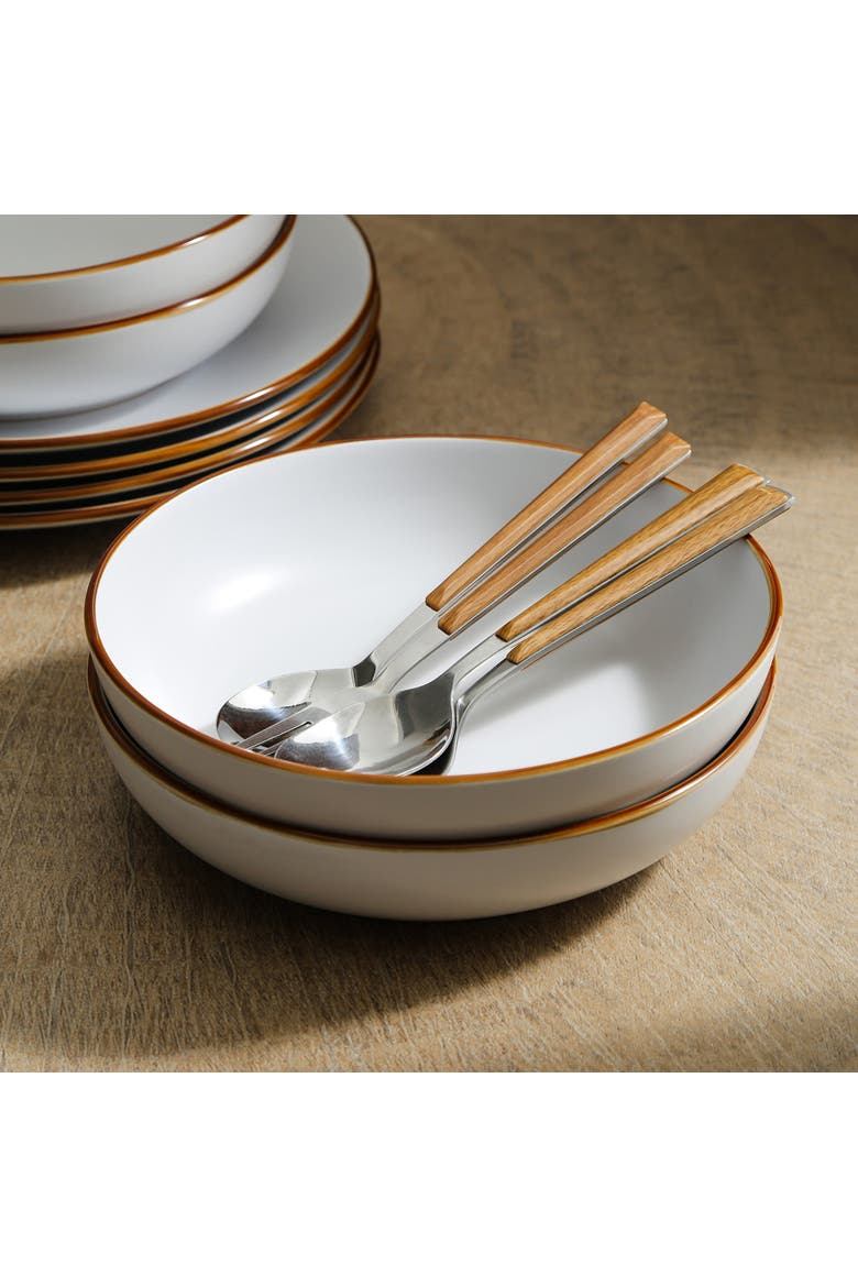 Brasa Stoneware 16-Piece Dinnerware Set, Alternate, color, White