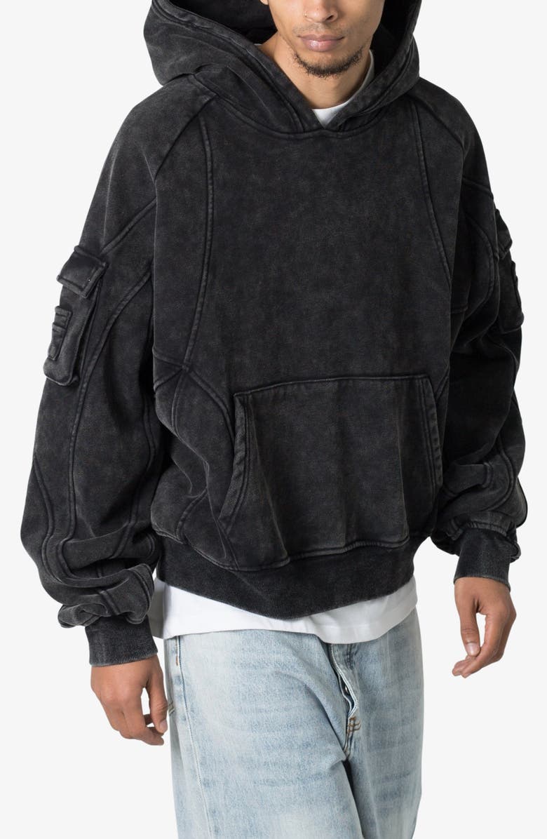 mnml Oversize Pullover Hoodie, Alternate, color, Charcoal Grey