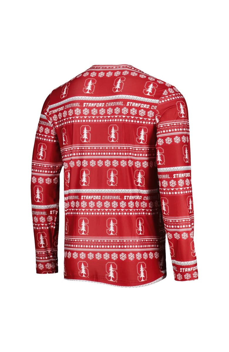 CONCEPTS SPORT Men's Concepts Sport Cardinal Stanford Cardinal Swivel Long Sleeve T-Shirt & Pants Sleep Set, Alternate, color, Cardinal