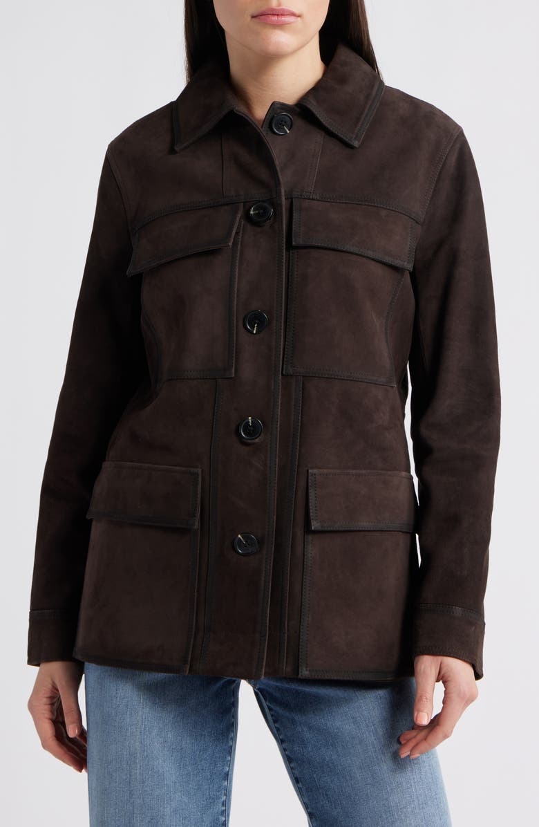 Michael Kors Suede Barn Jacket, Alternate, color,