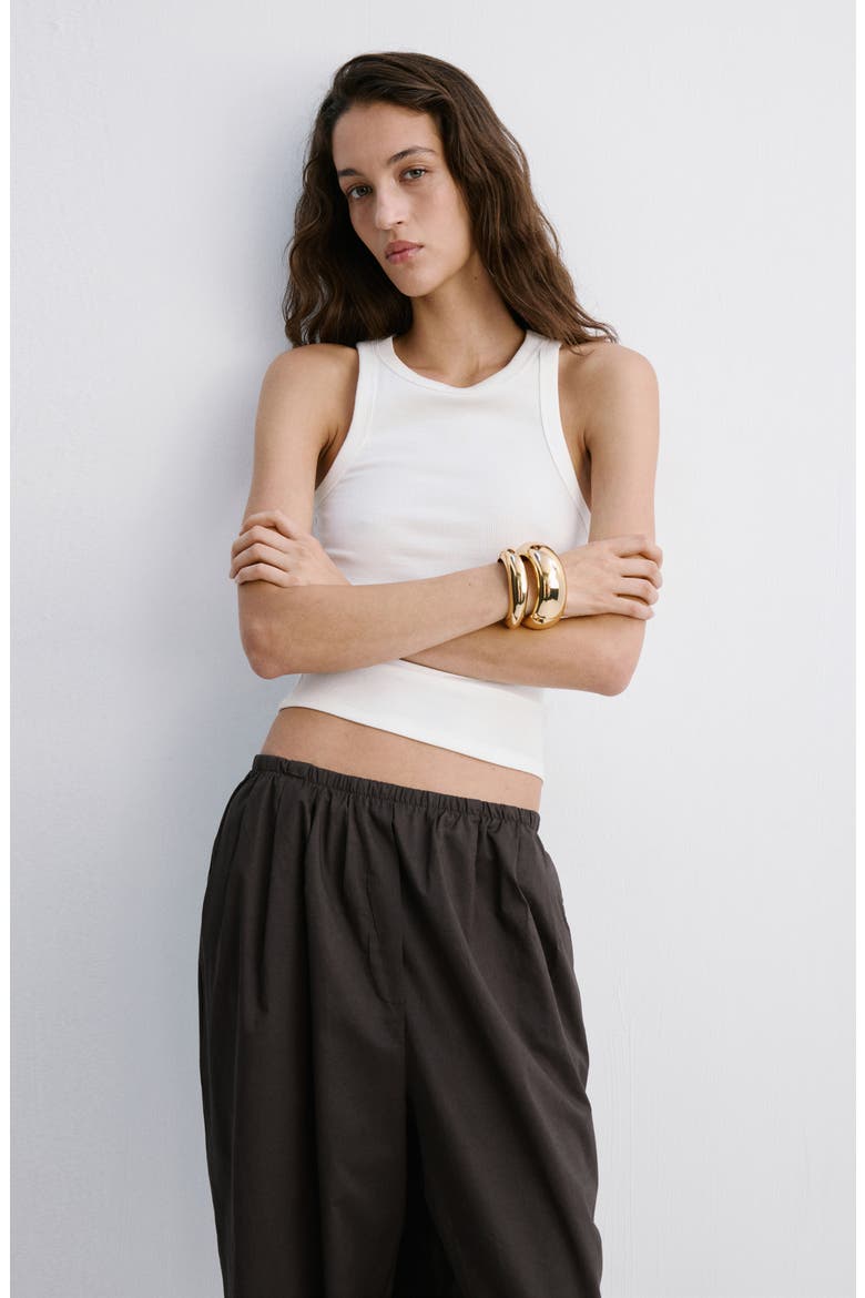 Cotton Balloon Pants, Alternate, color, CHOCOLATE