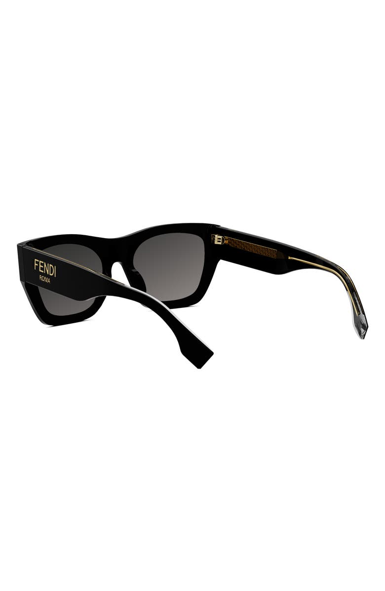 Fendi 'Fendi Roma 63mm Rectangular Sunglasses, Alternate, color, 