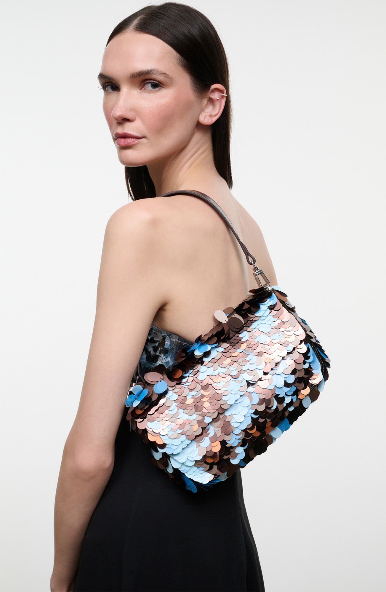 Timmy Sequin Shoulder Bag, Alternate, color, NIGHTSPARK