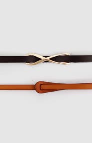 Belle & Bloom London Mood Leather Tie Belt