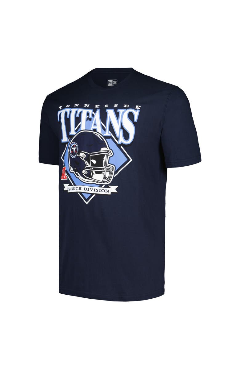 New Era Men's New Era  Navy Tennessee Titans Big & Tall Helmet T-Shirt, Alternate, color, 