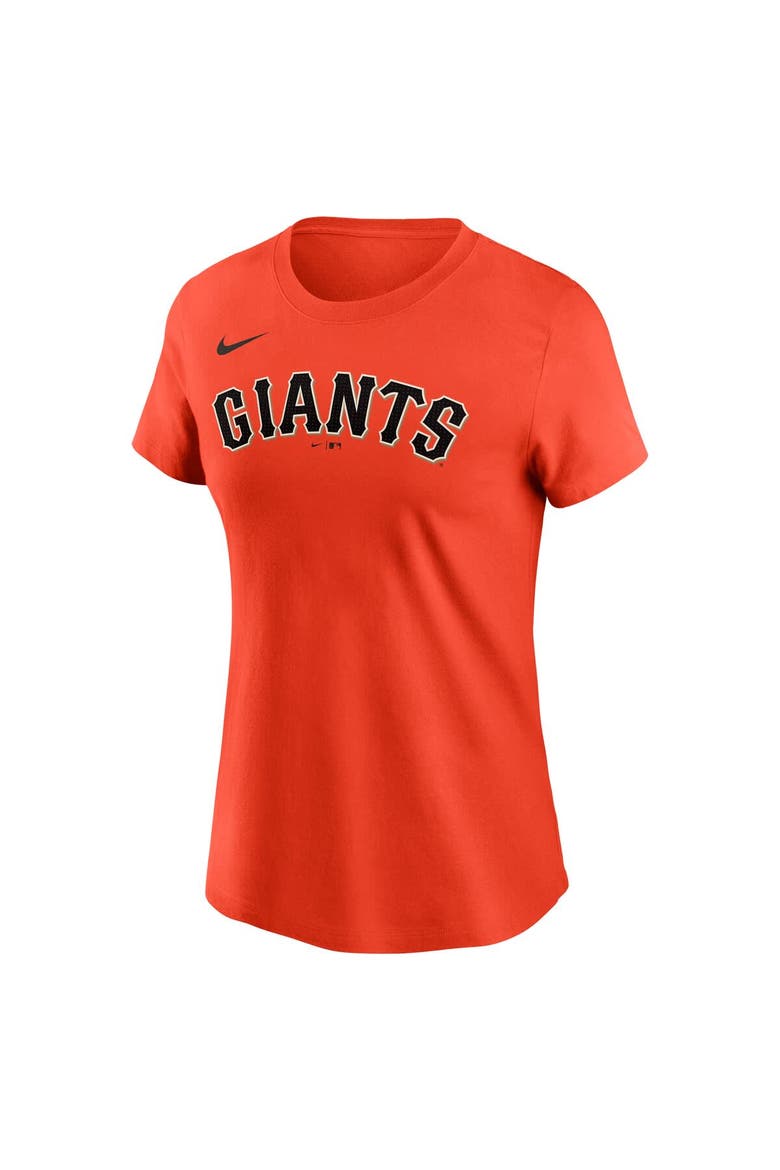 Women's Nike Justin Verlander Orange San Francisco Giants Fuse Name & Number T-Shirt, Alternate, color, Orange