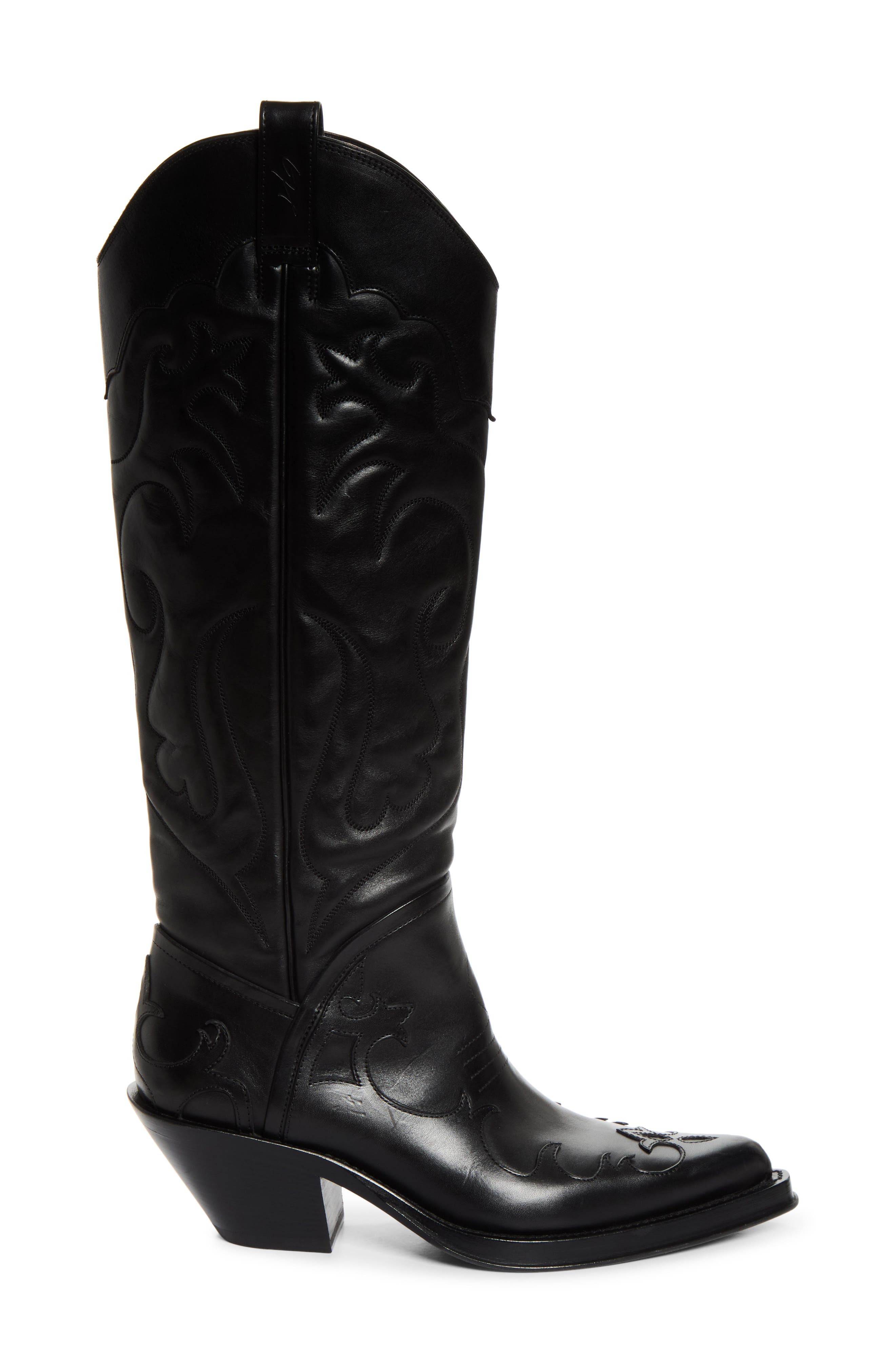 Capitana Western Boot, Alternate, color, BLACK