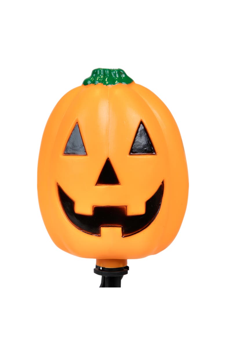 Northlight Lighted Jack-O-Lantern Halloween Outdoor Pathway Markers - 24" - Orange - Set of 5, Alternate, color, 