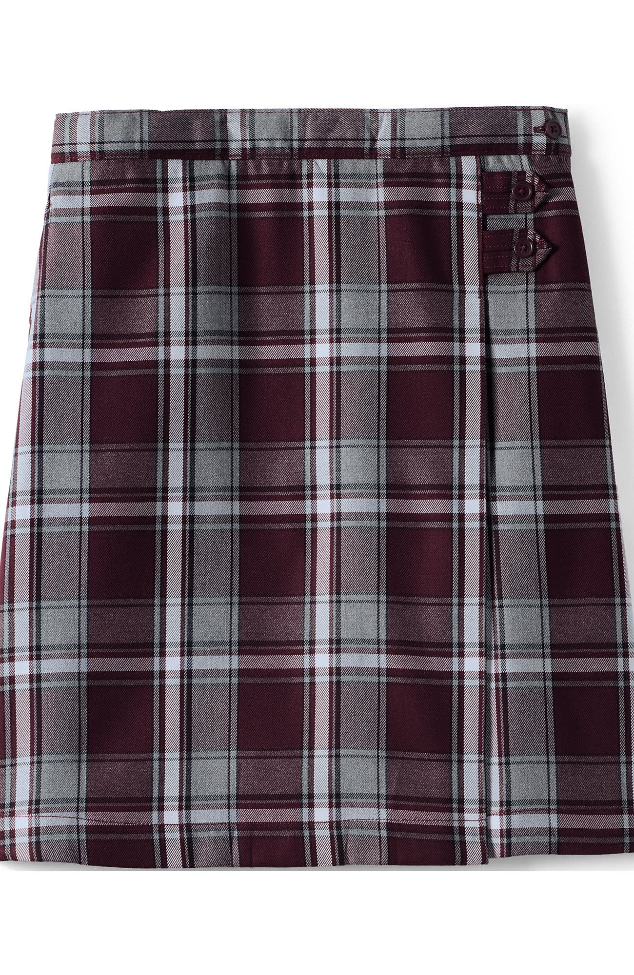Plaid Burgundy/Gray