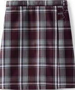Lands' End School Uniform Girls Plaid A-line Skirt Below the Knee