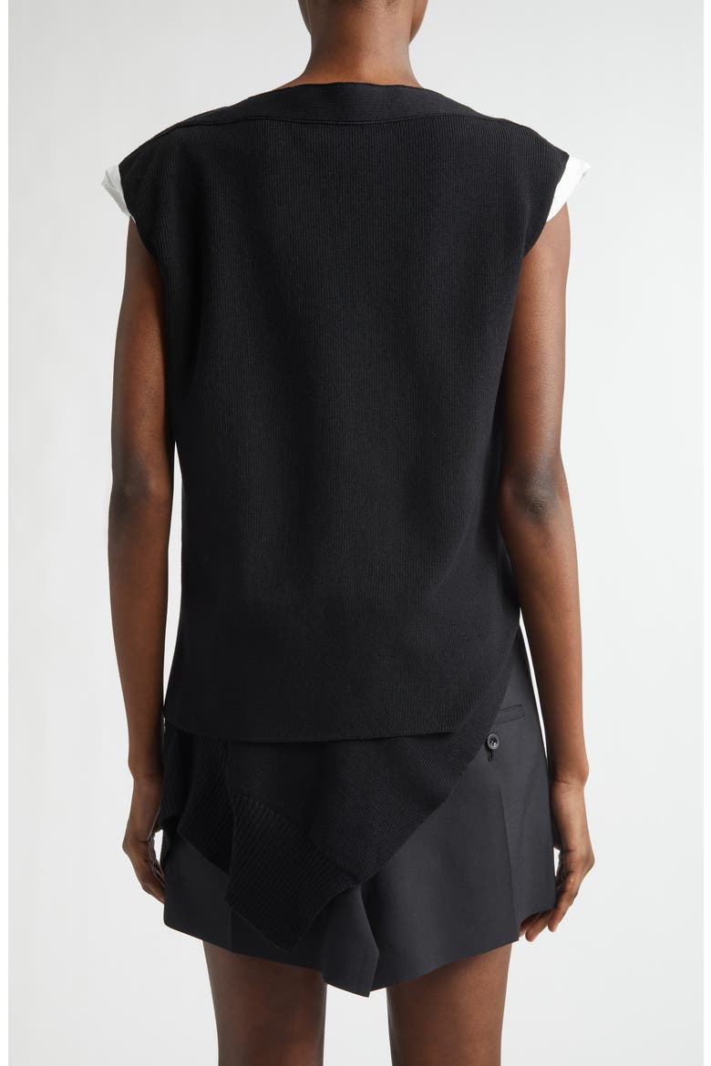 Suiting X Knit Dress, Alternate, color, BLACK