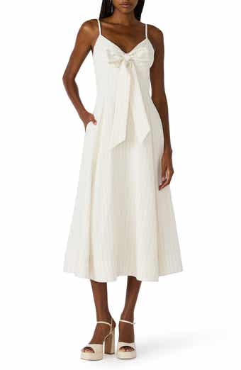 Luna Bow Front Sleeveless Midi Dress