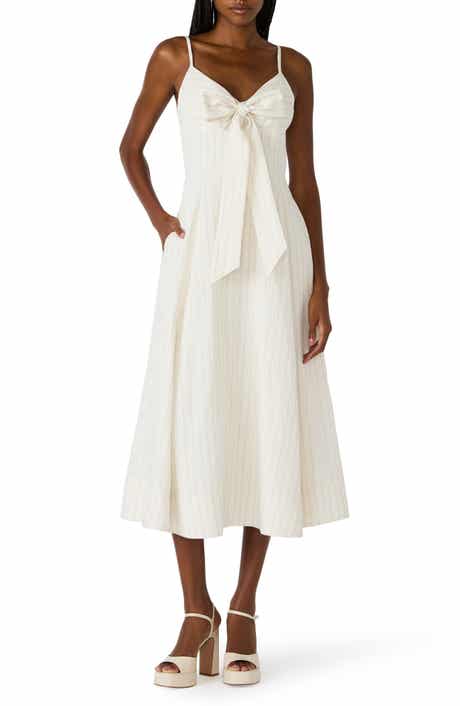 Luna Bow Front Sleeveless Midi Dress