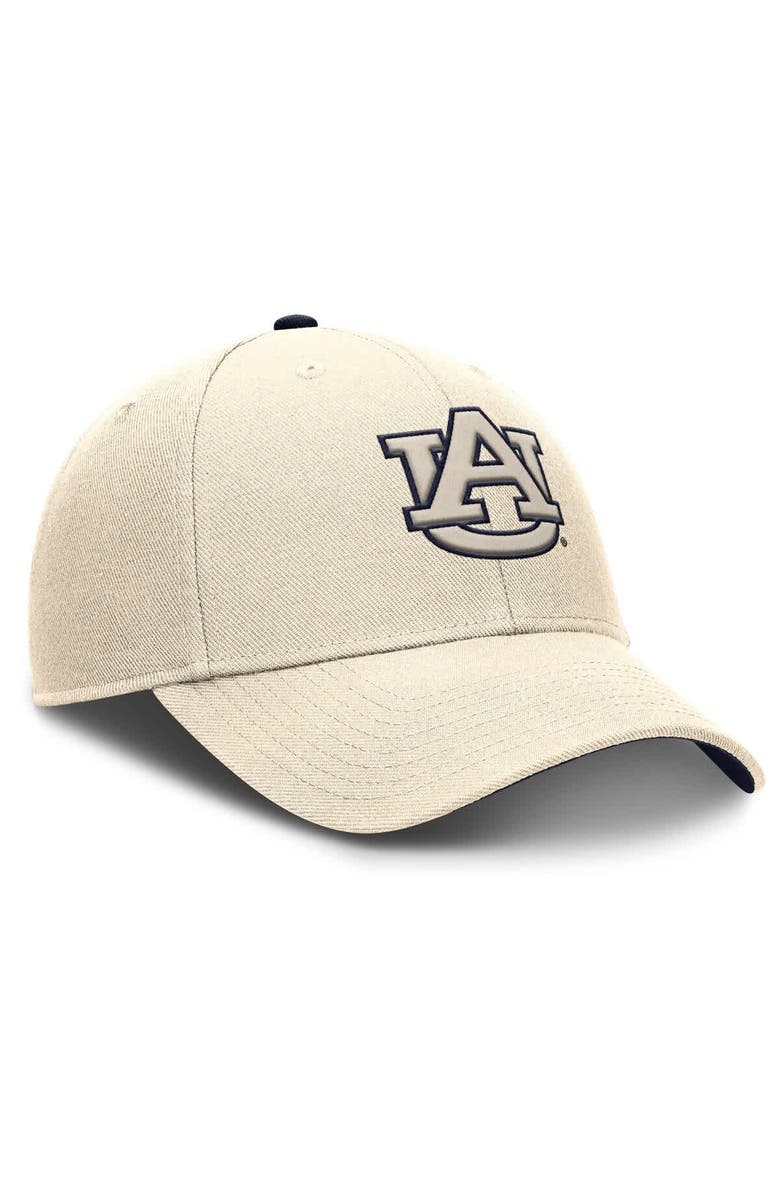Nike Men's Nike Natural Auburn Tigers Rise Primetime Dri-FIT Trucker Adjustable Hat, Alternate, color, Natural
