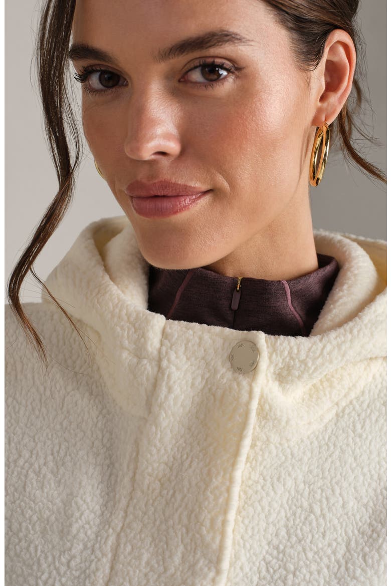 Aloft Fleece Hooded Vest, Alternate, color, IVORY