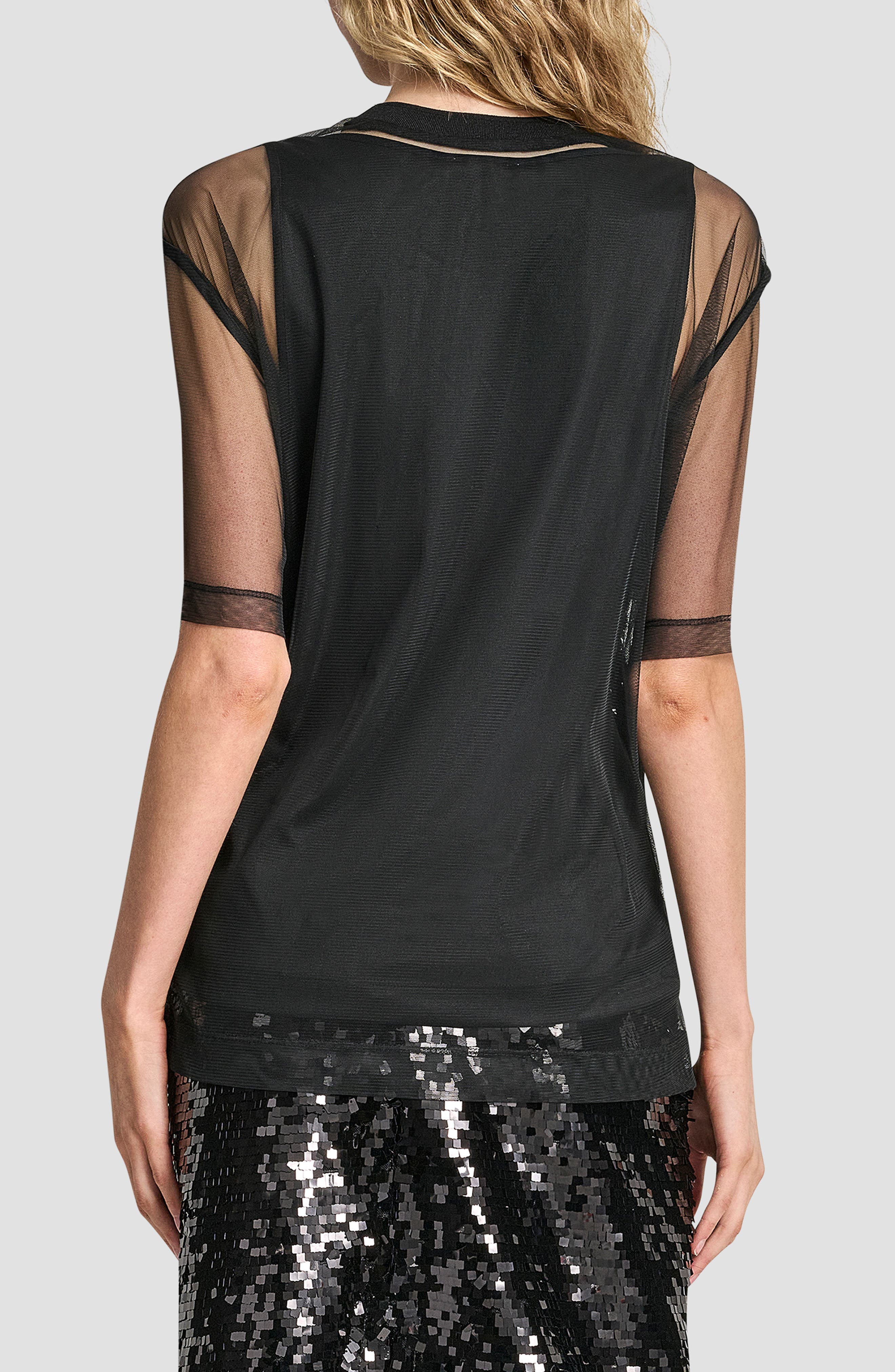 Layered Mesh Sequin Top - image 2