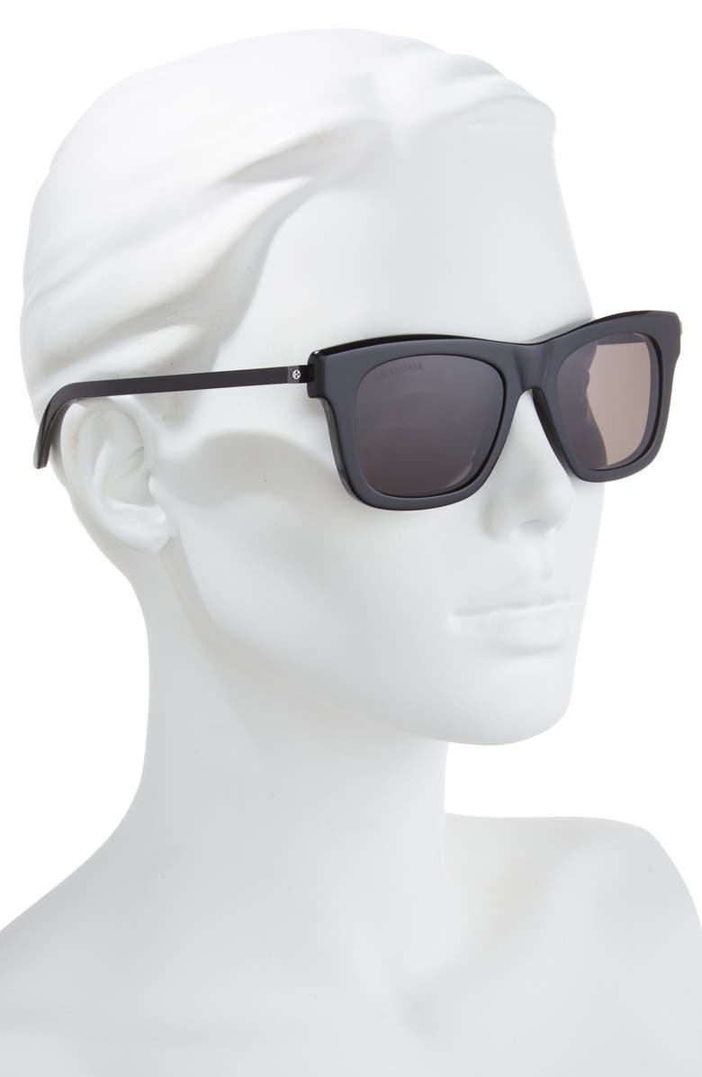 Balenciaga 52mm Square Sunglasses, Alternate, color, 