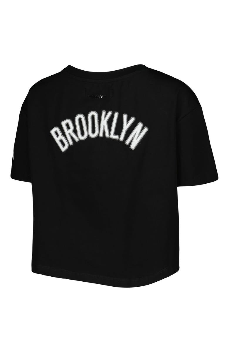 PRO STANDARD Women's Pro Standard Black Brooklyn Nets Classics Boxy T-Shirt, Alternate, color, Black