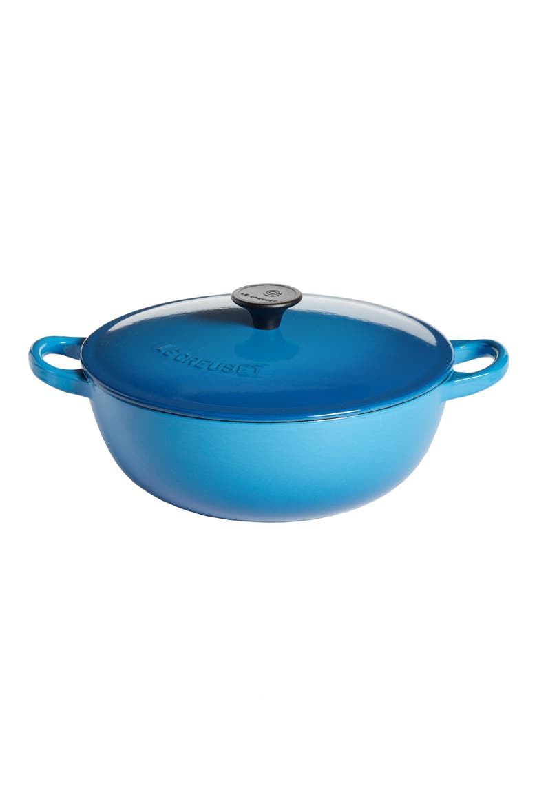 2 3/4 Quart Enameled Cast Iron Soup Pot, Main, color, MARSEILLE