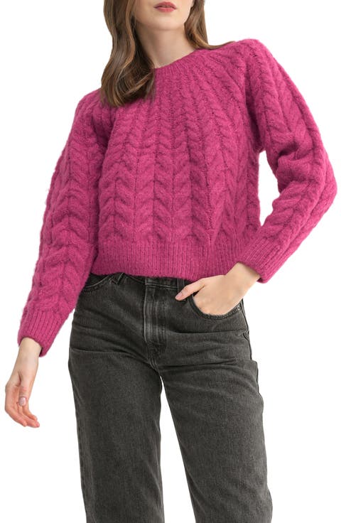 Boxy Cozy Cable Sweater