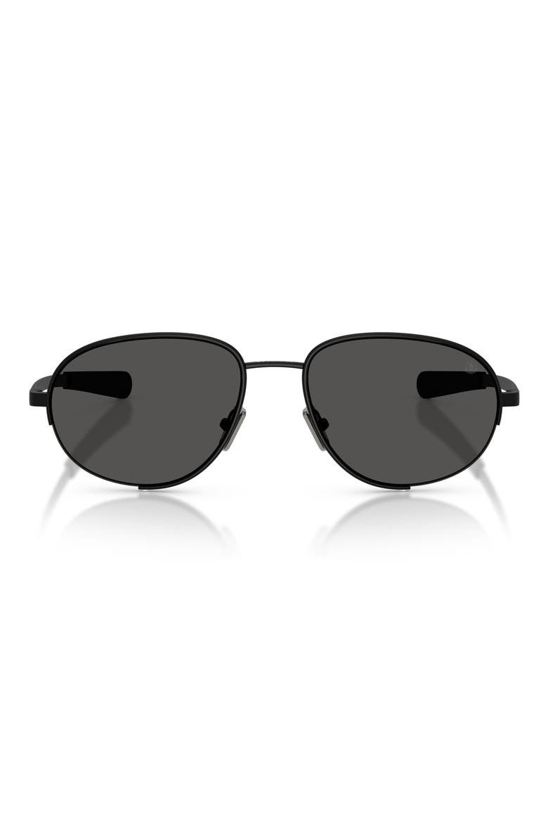 Circuit 56mm Oval Sunglasses, Main, color, MATTE BLACK / SOLID GREY