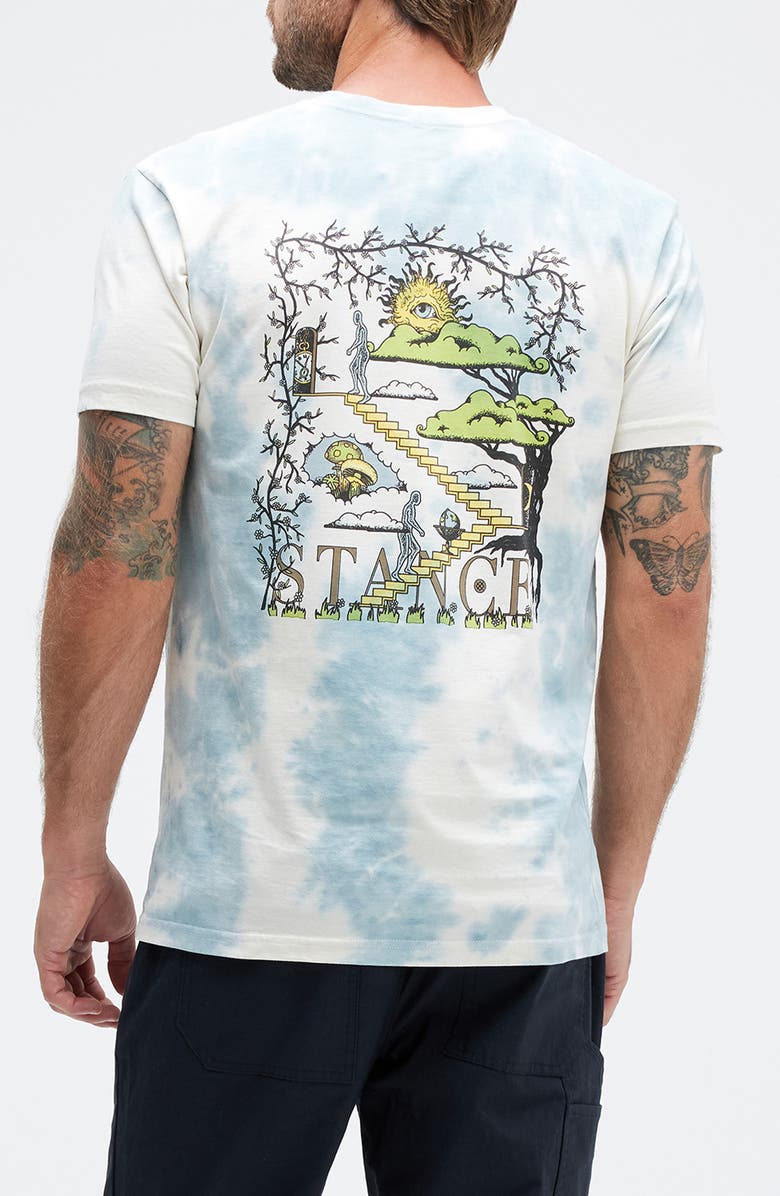 Stance Sol Tie Dye Cotton Graphic T-Shirt, Alternate, color,