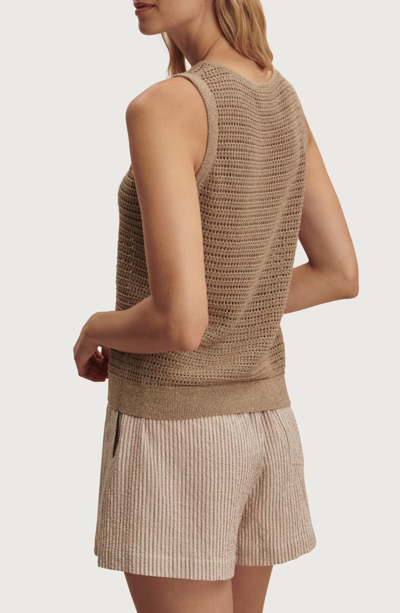 Varley Ramon Cotton Knit Tank, Alternate, color, Sepia Twist