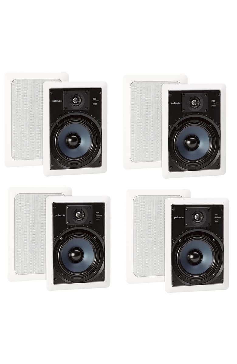 Polk Audio RC65i 2 Way In Wall Speakers - 4 Pack, Main, color, White