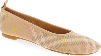 Burberry Women s Baby Check Knit Ballerina Flats