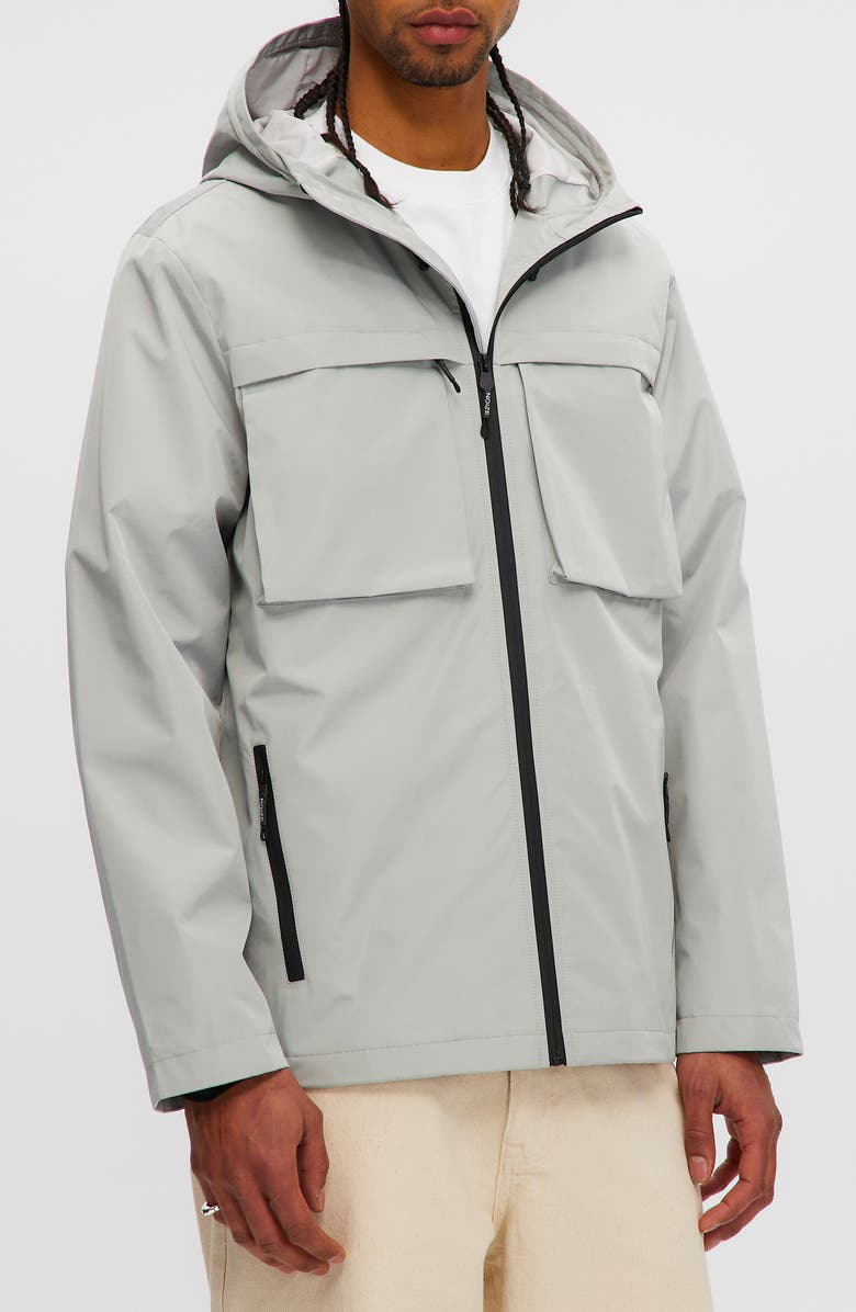 Noize Andreas Water Resistant Rain Coat, Main, color, Sky Grey