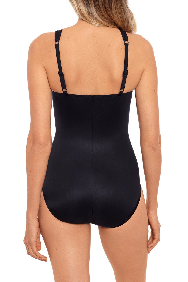 Rock Solid Europa One-Piece Swimsuit, Alternate, color, BLACK