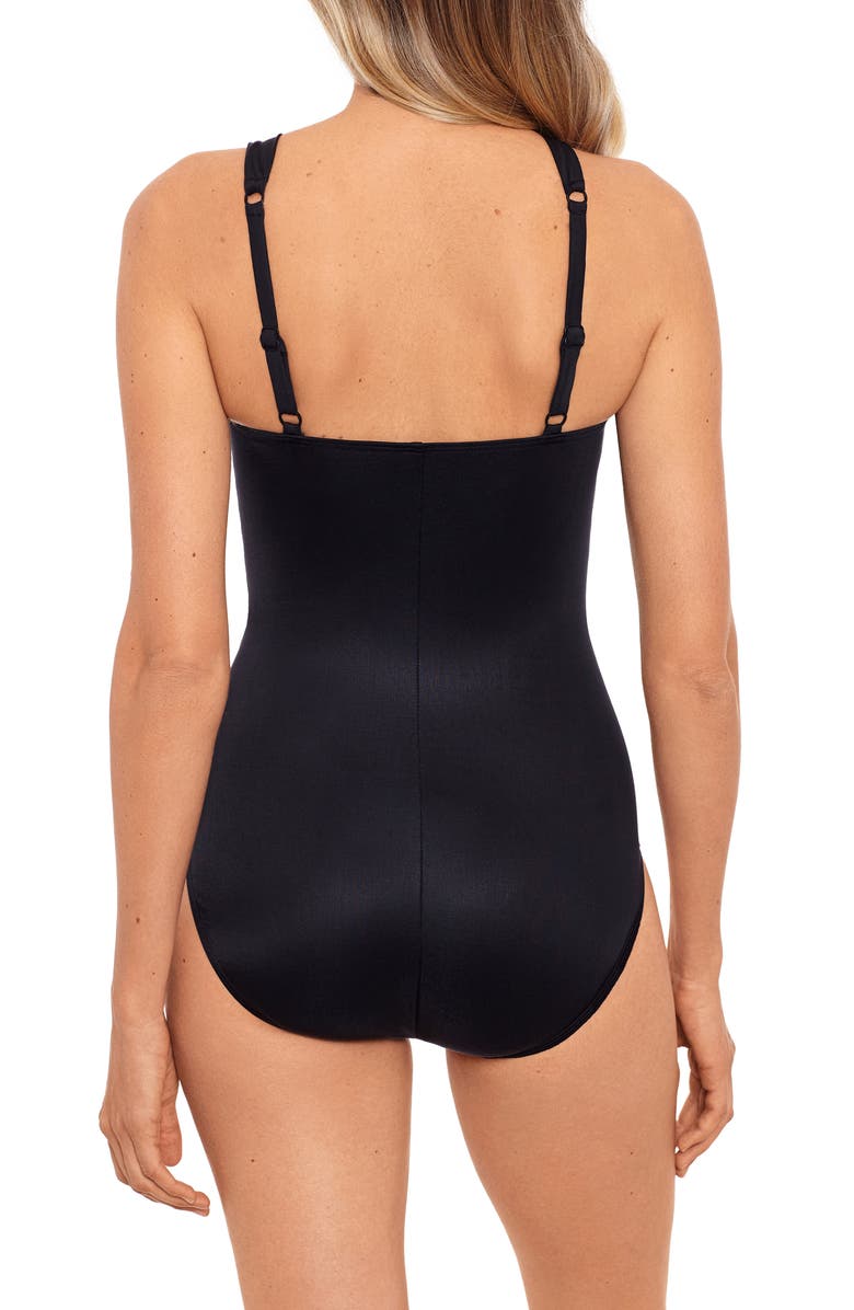 Miraclesuit<sup>®</sup> Rock Solid Europa One-Piece Swimsuit, Alternate, color, Black