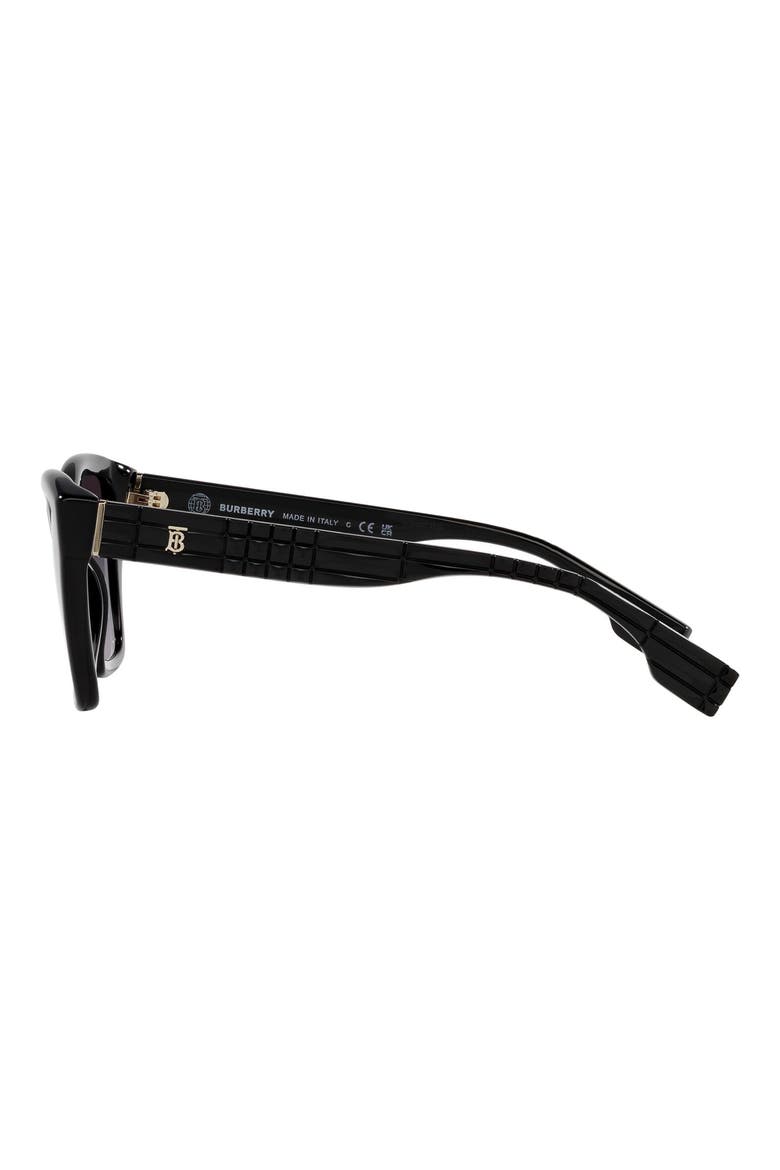 Arden 54mm Gradient Square Sunglasses, Alternate, color, BLACK