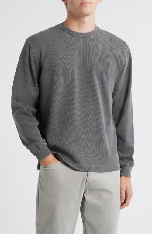Alex Crane Caza Rib Organic Cotton Sweatshirt In Gray