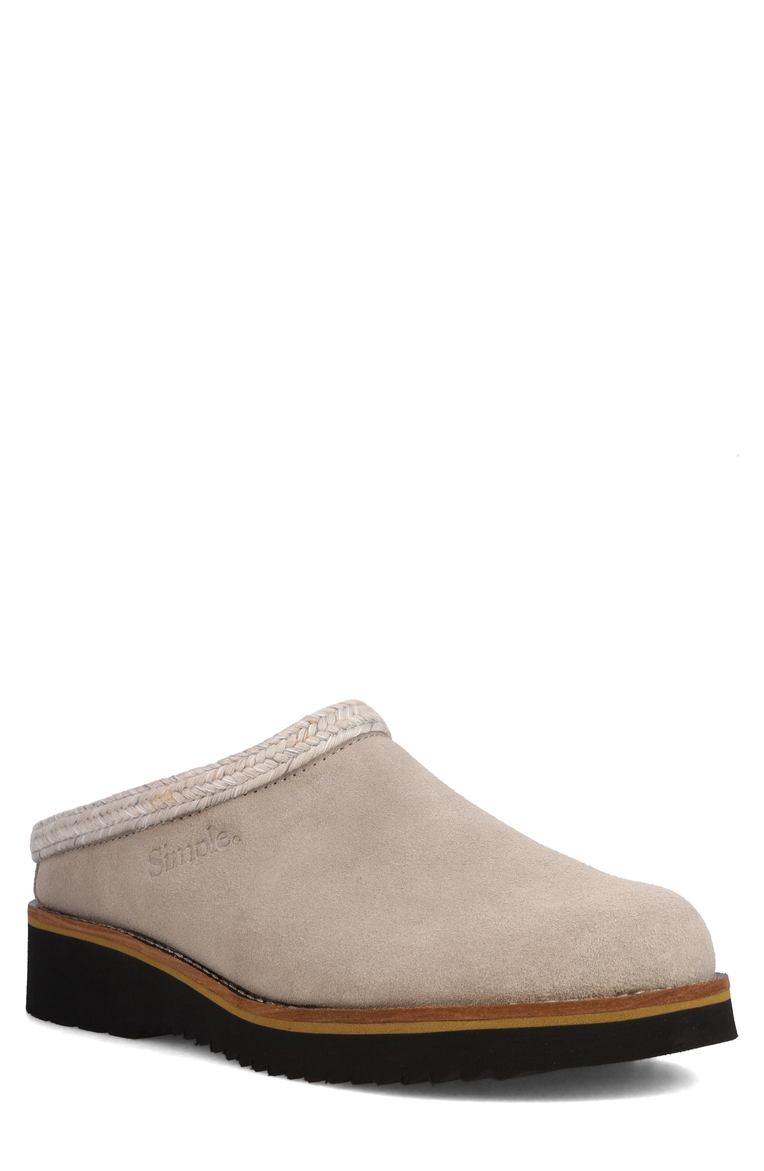 Original Suede Clog, Main, color, STONE