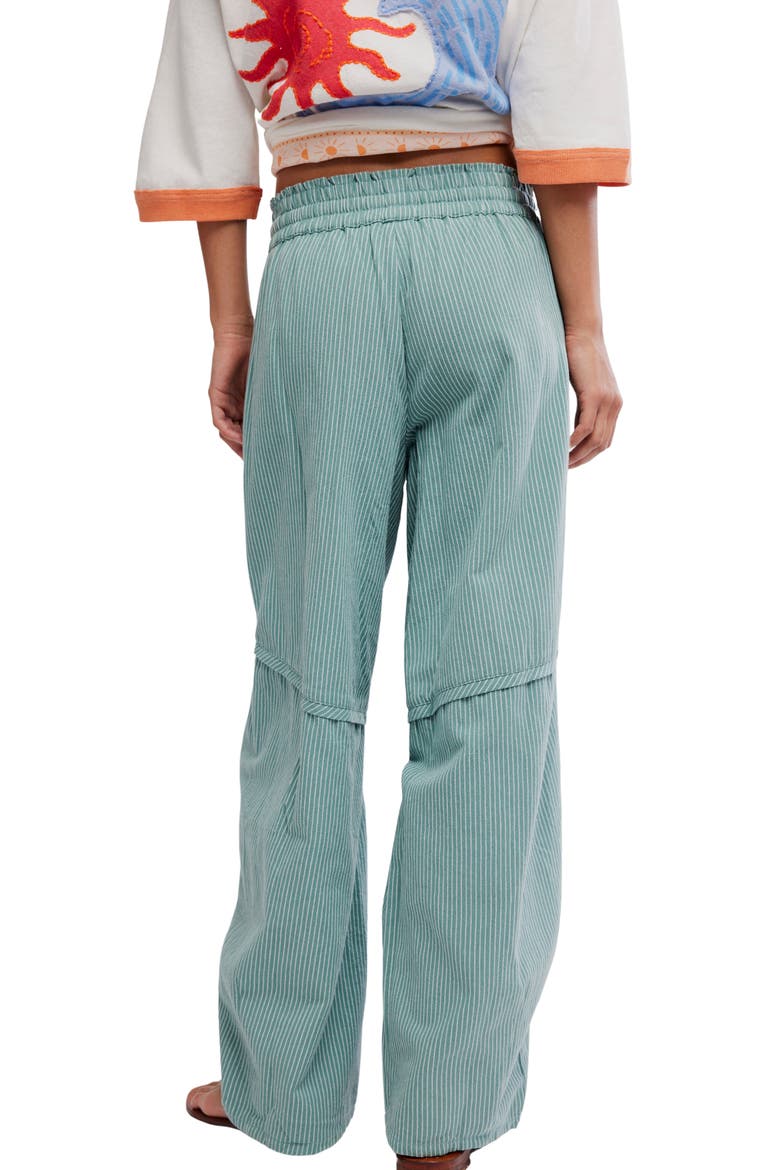 Tie pants something navy pants Plaid High Waist Pants