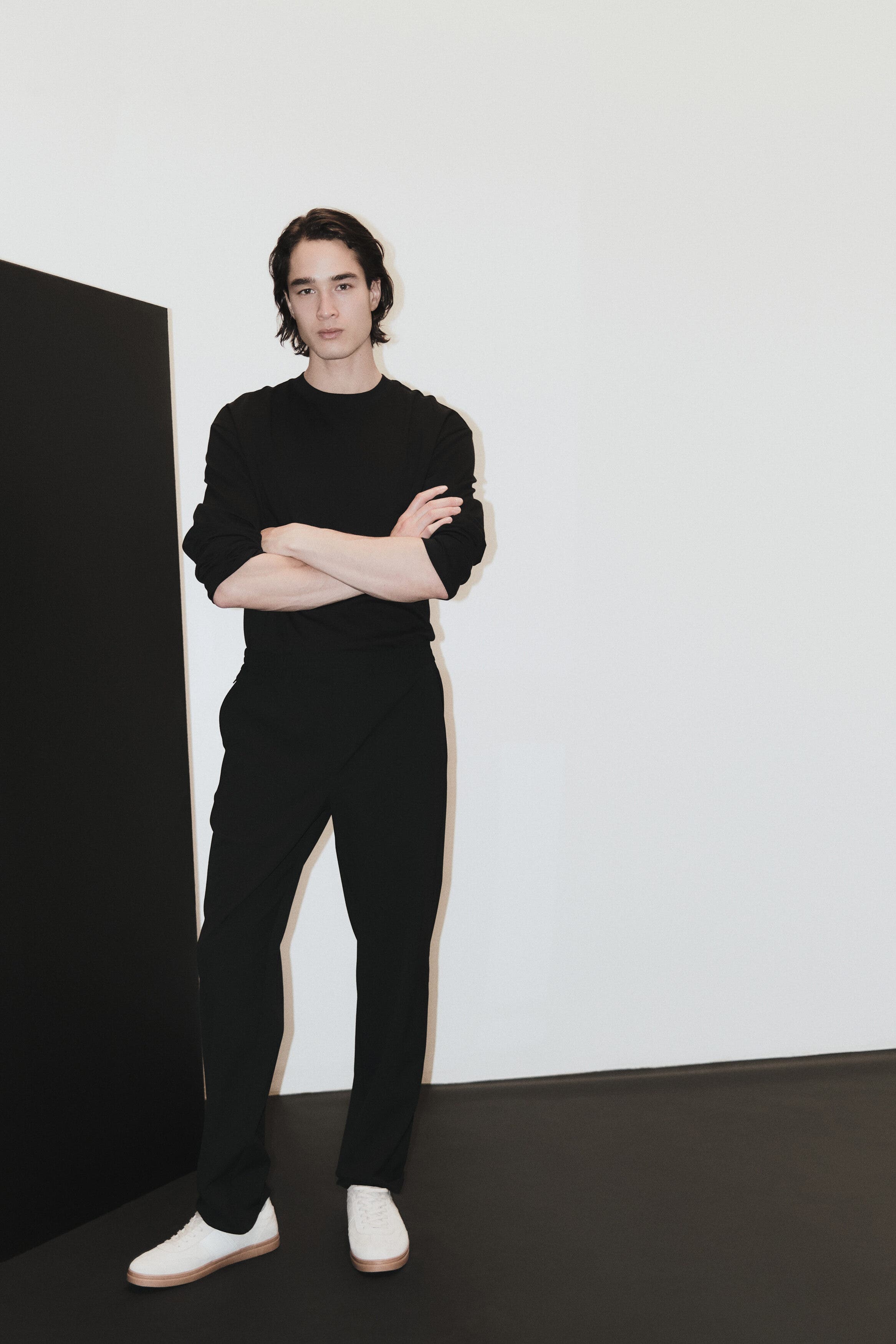 Four-way stretch regular-fit pull-on pants - image 2