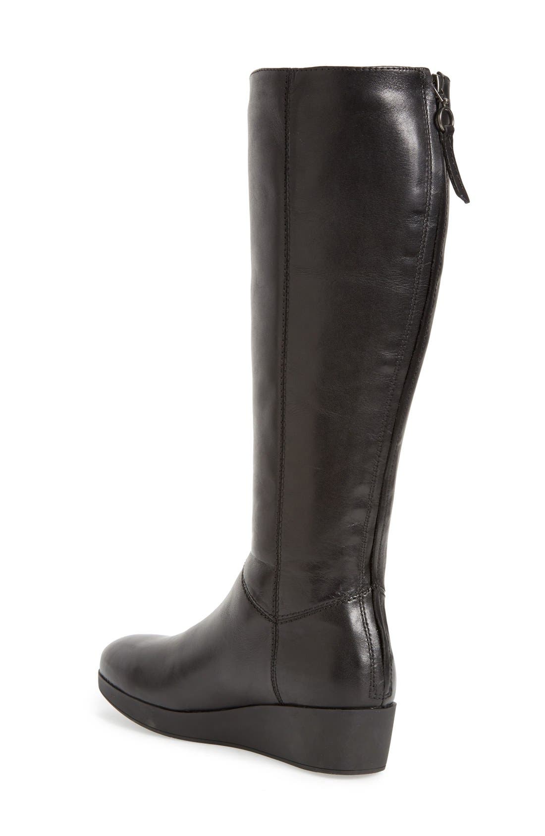 Johnston & Murphy 'Darcy' Tall Waterproof Wedge Boot, Alternate, color, 