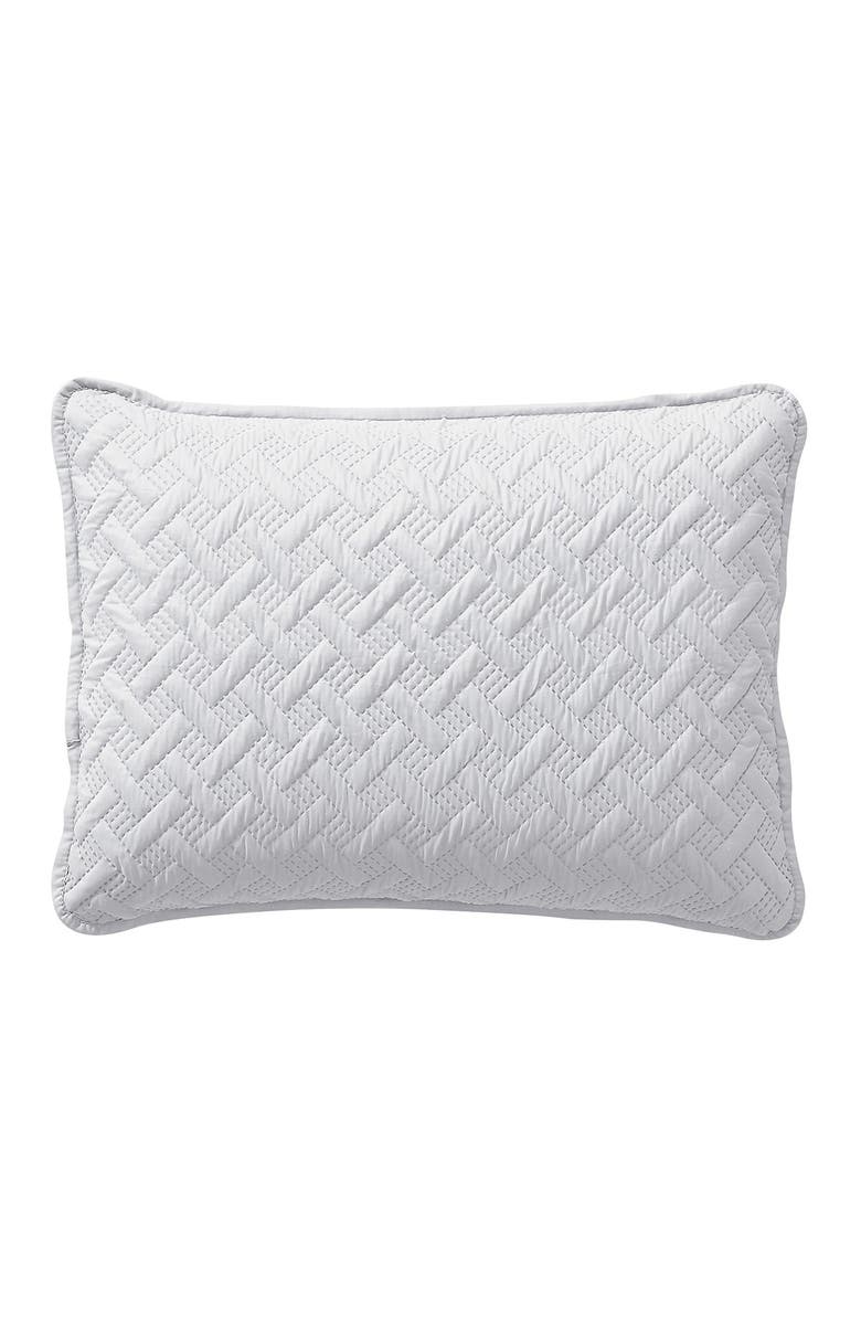 VCNY HOME Nina Embossed Basketweave Quilt Set - Full/Queen, Alternate, color, White