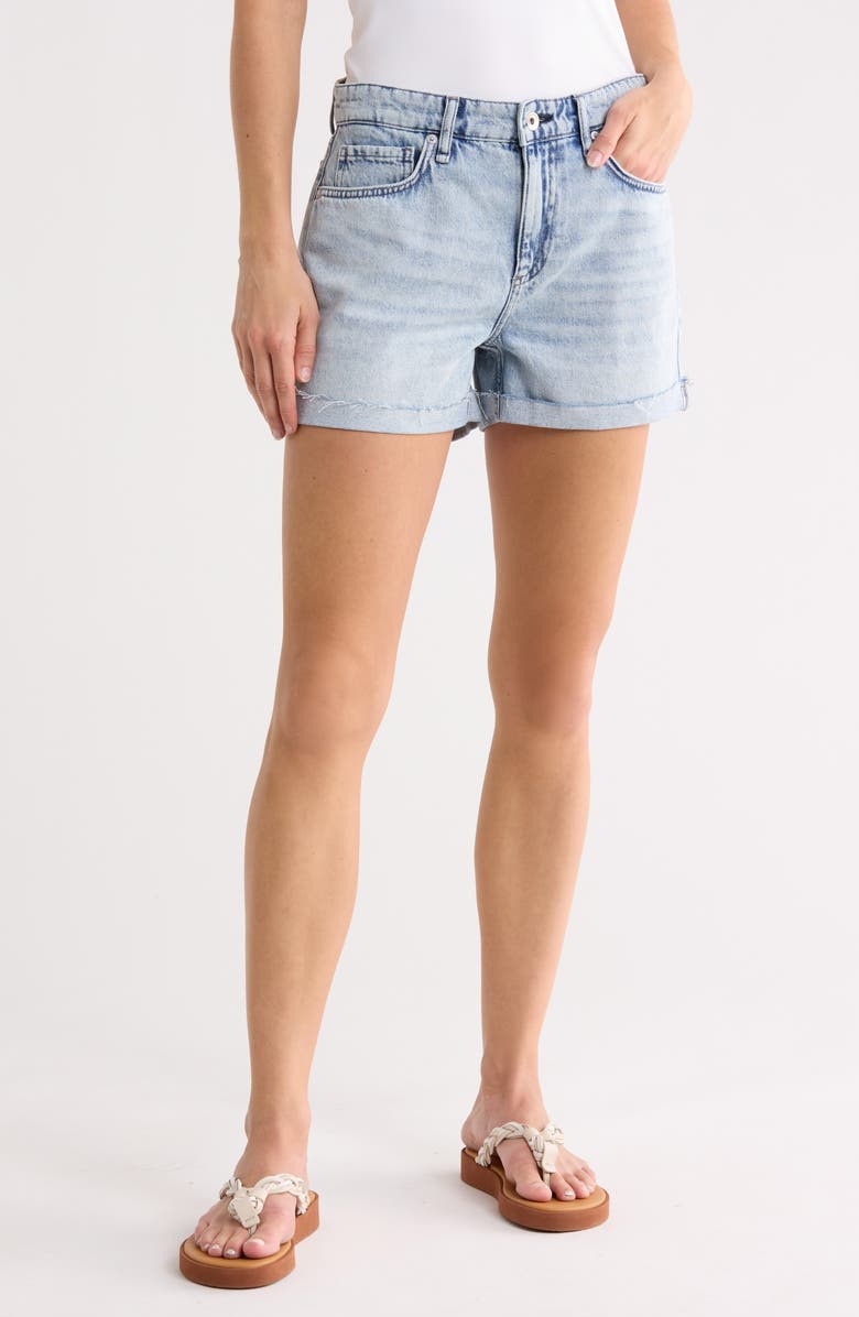 rag & bone Dylan Cuffed Denim Shorts, Main, color,