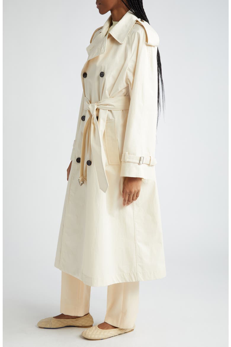 Oversize Belted Water Resistant Gabardine Trench Coat, Alternate, color, CALICO