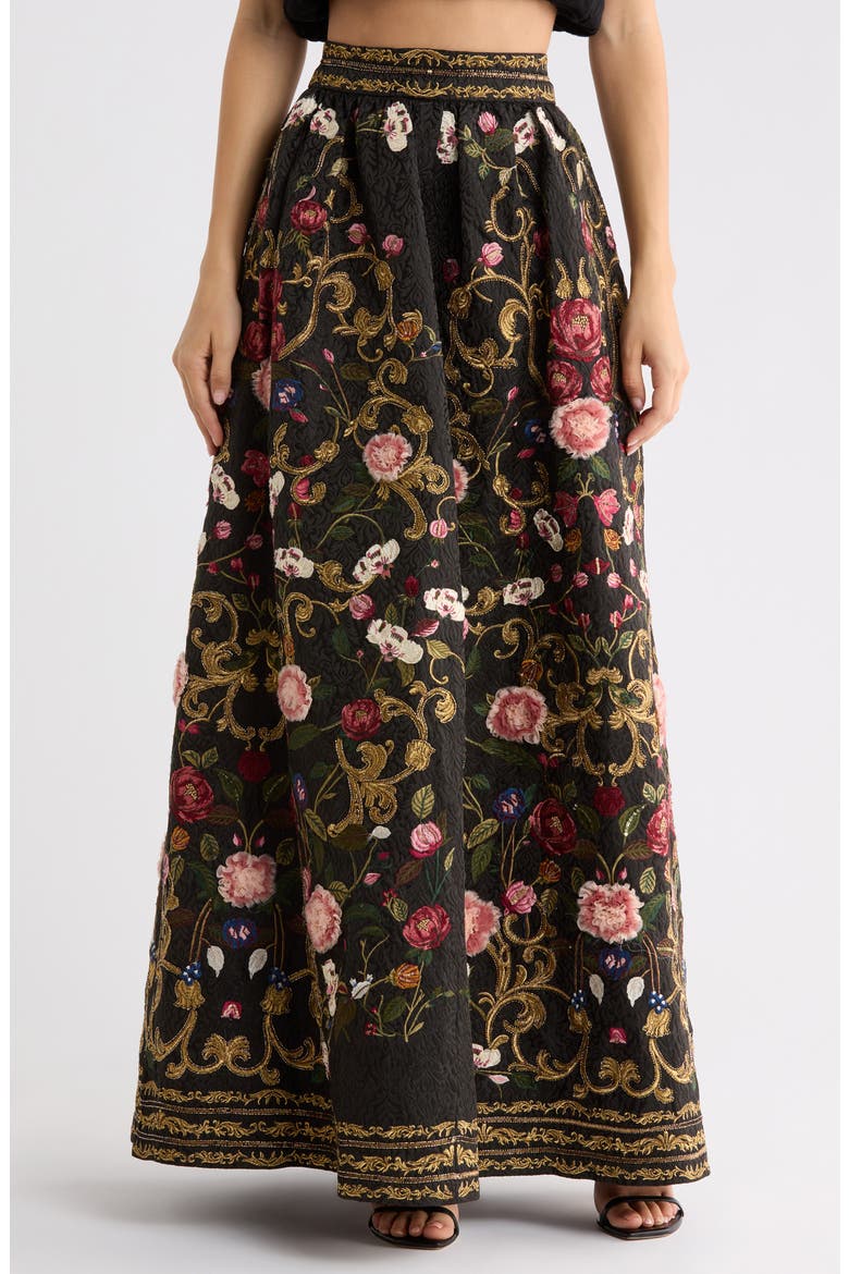 Tina Embellished Maxi Skirt, Main, color, EVERMINE