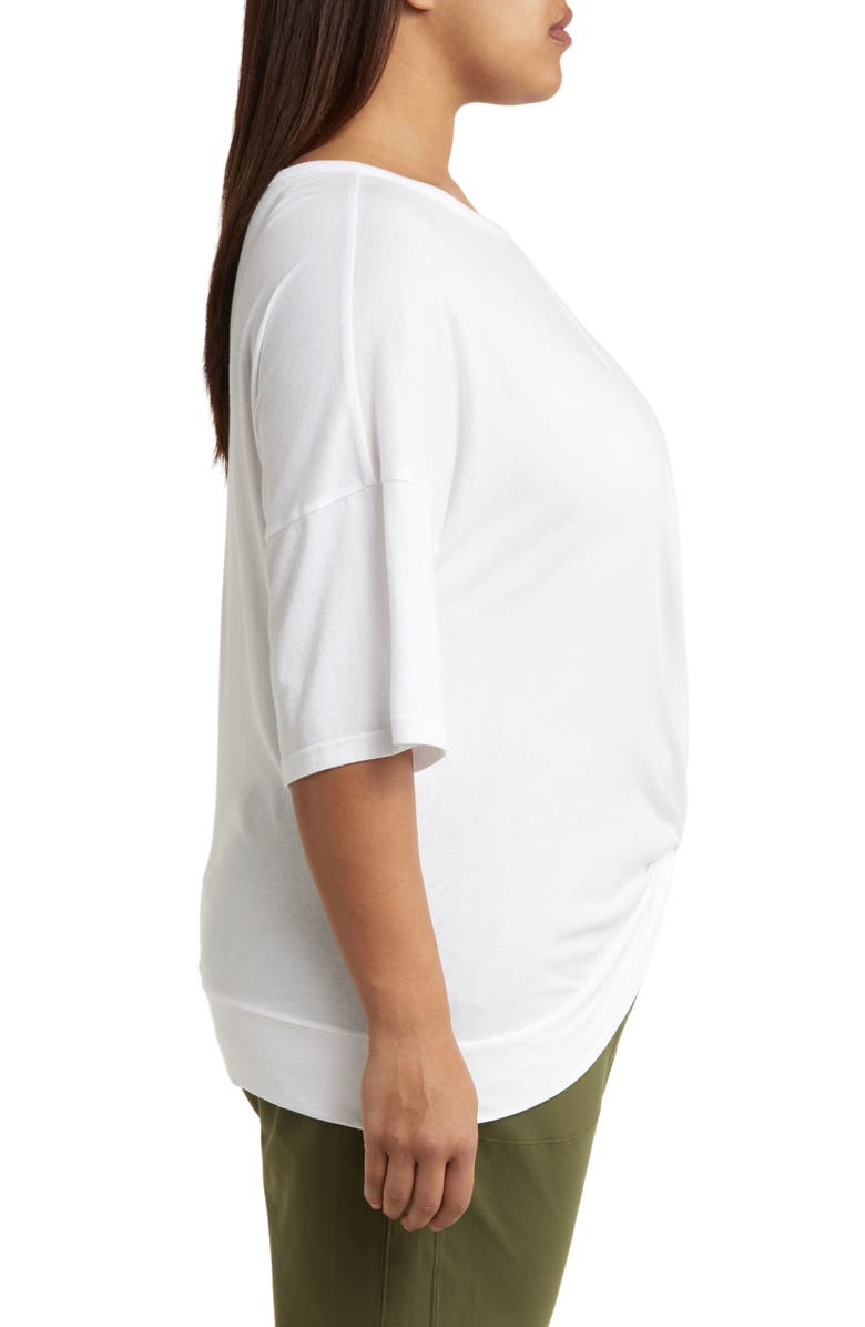 Zella Plus Twist Front T-Shirt, Alternate, color, 