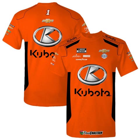 Men's Trackhouse Racing Team Collection  Orange Ross Chastain Kubota Uniform T-Shirt
