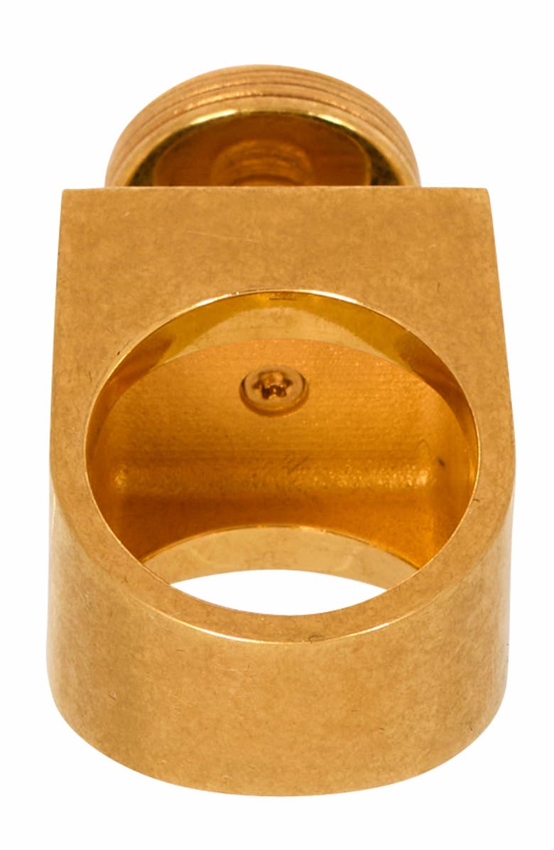 Balmain Brass Perfume Ring, Alternate, color, 