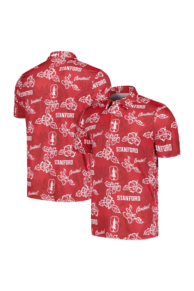 Men's Reyn Spooner  Cardinal Stanford Cardinal Performance Polo, Main, color, Cardinal