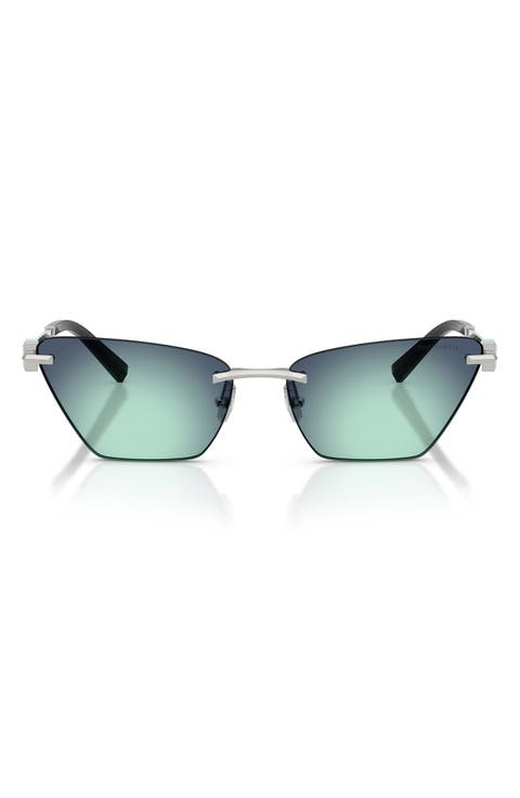 61mm Gradient Butterfly Sunglasses