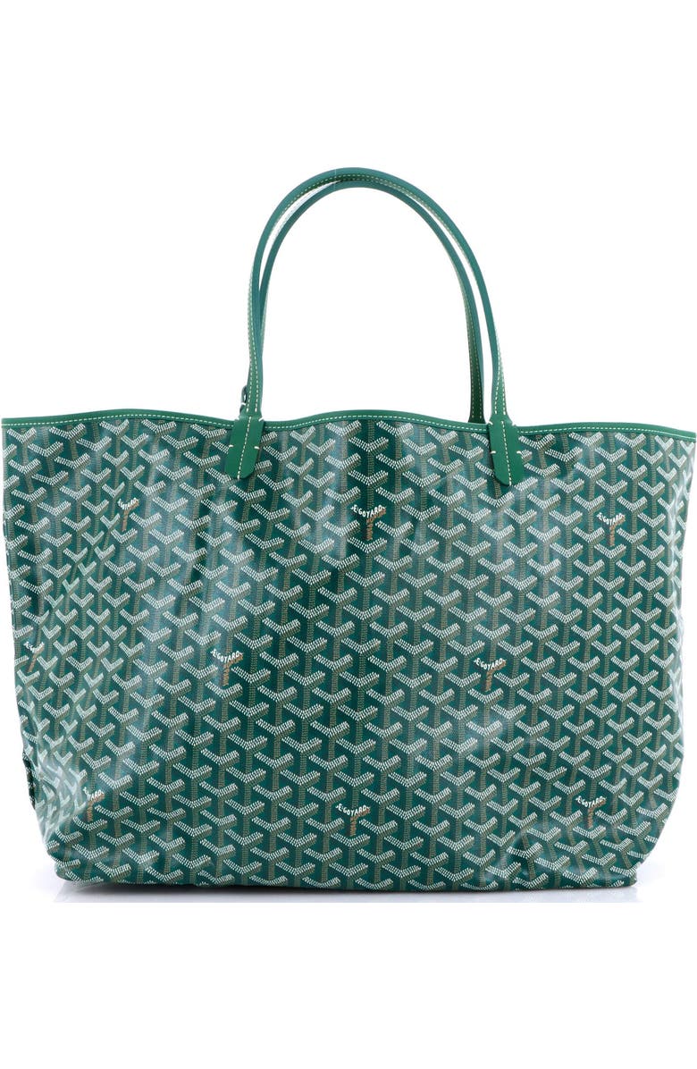 Pre-Owned Goyard Saint Louis Tote Coated Canvas GM, Main, color, Green